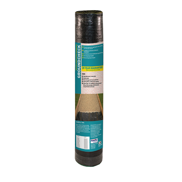 PBP 1.0m x 15m (15m2) Groundcheck 80gsm Woven Geotextile Landscaping Membrane