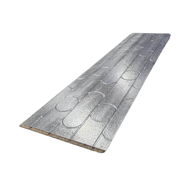 Tekwarm Insulation 150mm centers Tekwarm Routed Foil Faced Chipboard UFH Panel | 2400mm x 600mm x 22mm
