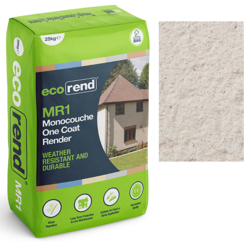 eco Antique White MR1 Eco Rend Monocouche One Coat Render