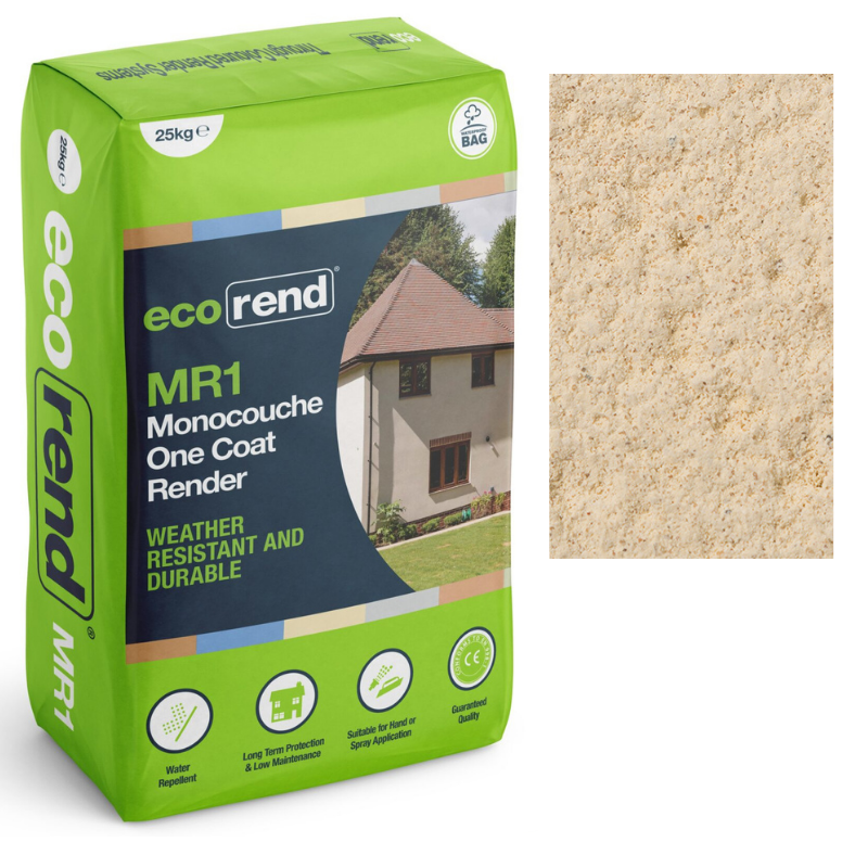 eco Butter Cream MR1 Eco Rend Monocouche One Coat Render