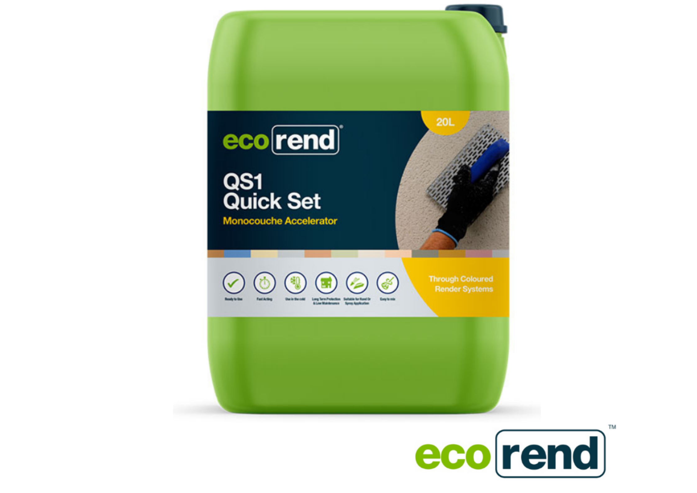 Eco Rend Ecorend QS1 Quick Set Monocouche Accelerator 20ltr