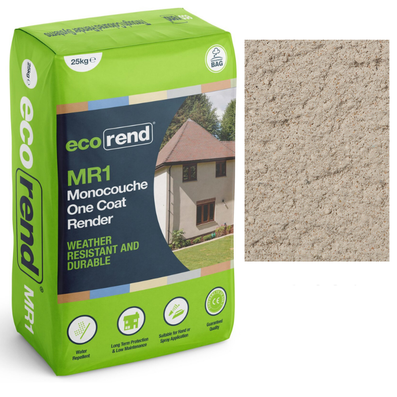 eco Smoke Grey MR1 Eco Rend Monocouche One Coat Render