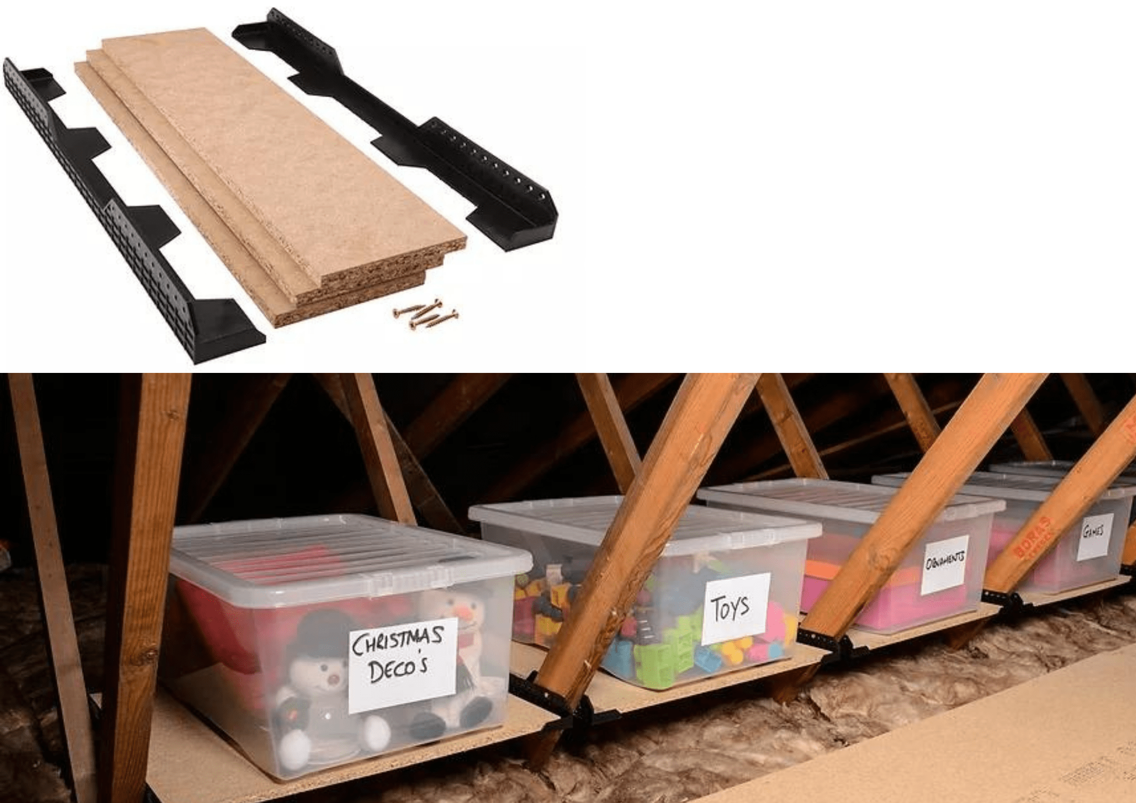 Loftleg Loft Ledge Truss Shelving Kit