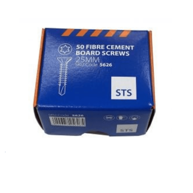 STS 50 x 25mm STS Fibre Cement Board Torx Screws
