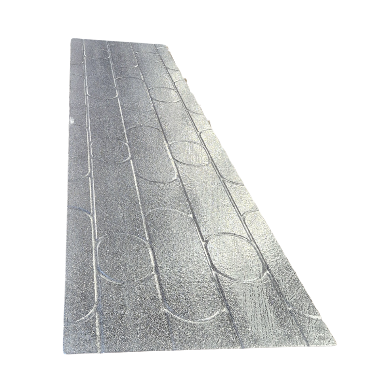 Tekwarm Insulation 150mm centers Tekwarm Routed Foil Faced Chipboard UFH Panel | 2400mm x 600mm x 22mm